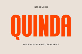 Quinda - Modern Condensed Sans Serif