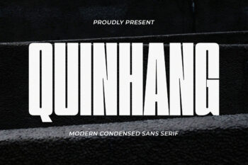 Quinhang - Modern Condensed Sans Serif