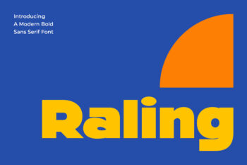 Raling - A Display Bold Sans Serif