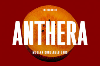 Anthera - Modern Condensed Sans Serif
