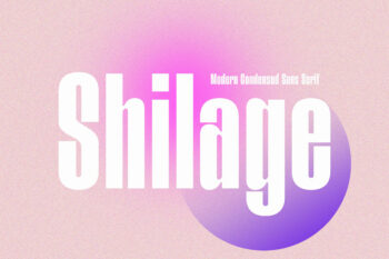 Shilage - Modern Condensed Sans Serif