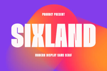 Sixland - Modern Display Sans Serif