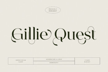 Gillie Quest – Modern Display Serif