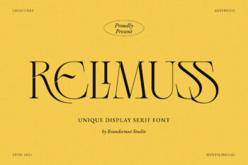 Relimuss – Unique Display Serif Font