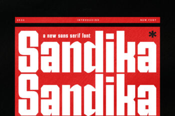 Sandika - Modern Sans Serif Font