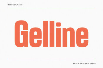 Gelline – Condensed Sans Serif