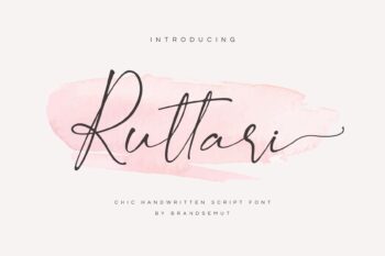 Ruttari - Chic Handwritten Font