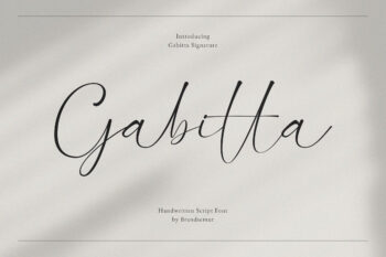 Gabitta – Handwritten Script Font