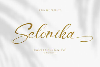 Selonika – Handwritten Script Font