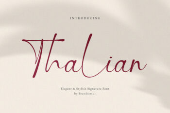 Thalian – Elegant & Stylish Signature Font