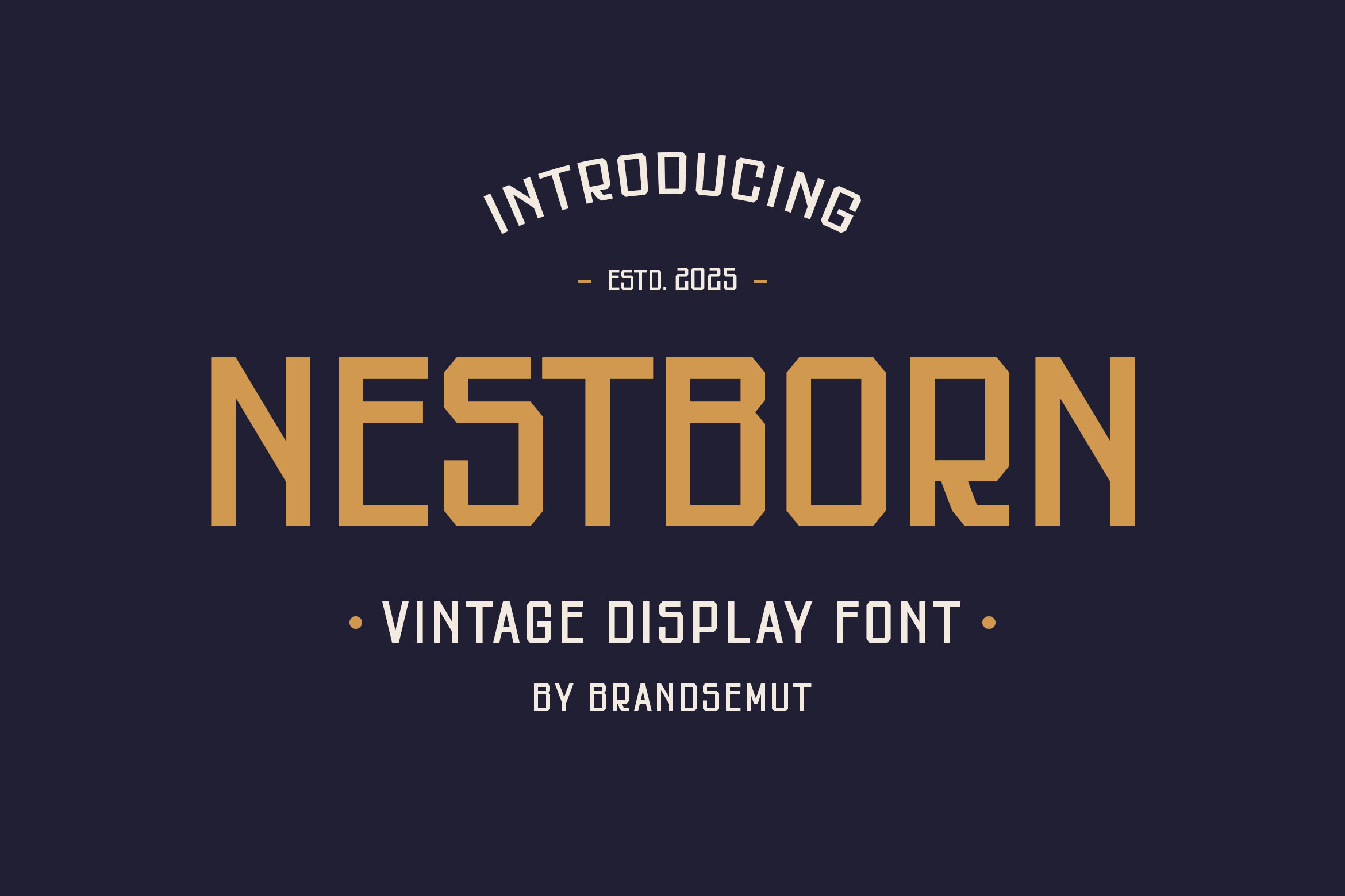 Nestborn – Vintage Display Sans Serif
