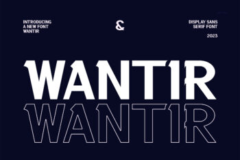 Wantir - Modern Sans Serif