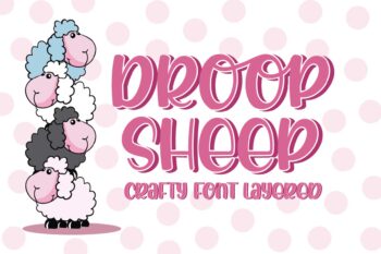 Droop Sheep - Crafty Layered Font