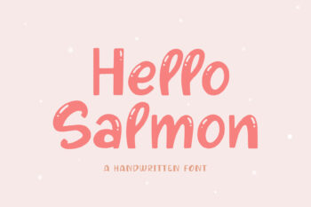 Hello Salmon - Handwritten Font