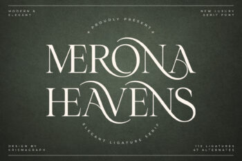 Merona Heavens | Ligature Serif