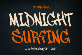 Midnight Surfing - A Modern Graffiti Font