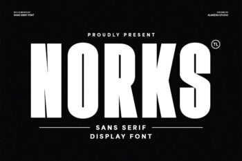 Norks - Bold & Minimalist Sans Serif Font