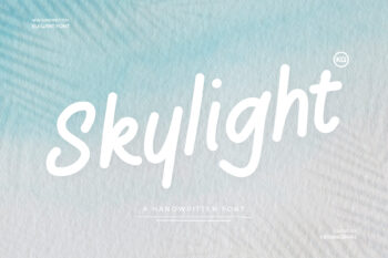 Skylight – A Handwritten Font with a Touch of Elegance