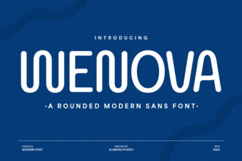Wenova - A Rounded Modern Sans