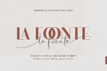 La Foonte | Sans Script Font Duo