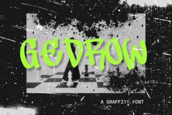 Gedrow - Graffity Font