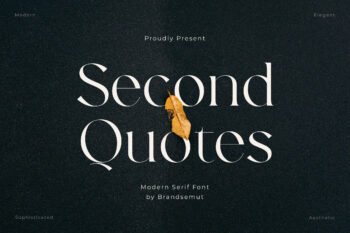 Second Quotes – Modern Elegant Serif