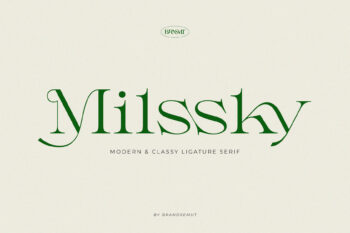 Milssky - Modern & Classy Ligature Serif