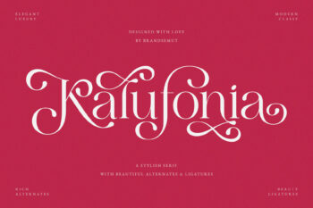 Kalufonia - Stylish Display Serif