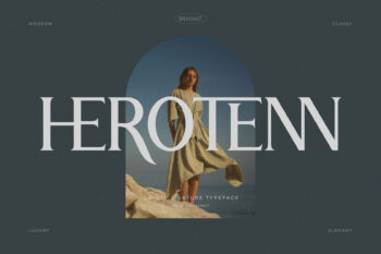 Herotenn – Stylish Ligature Serif Font