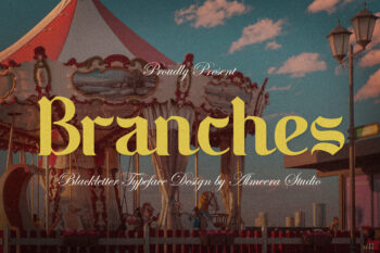 Branches - Blackletter Font