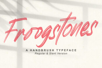 Froogstones - Brush Font