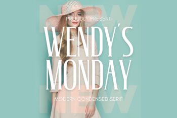 Wendy's Monday - Modern Serif
