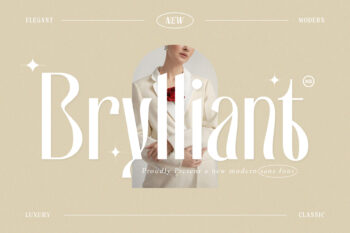 Brylliant – Elegant Modern Sans Serif Typeface