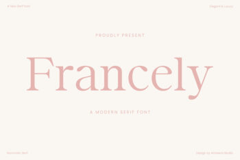 Francely - Serif font
