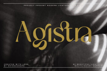 Agistra | Modern Ligature Sans