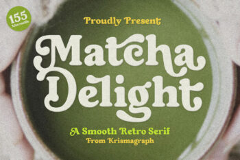 Matcha Delight | Retro Bold Serif