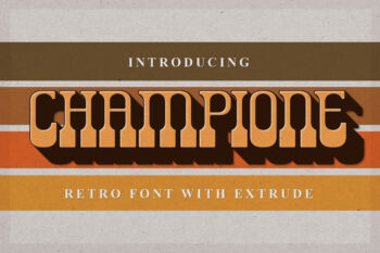 Champione | Retro Font with Extrude