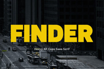 Finder - Heavy Modern Sans Serif