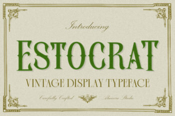 Estocrat - Vintage Display Serif