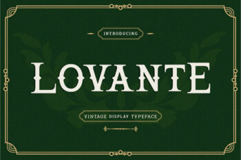 Lovante - Vintage Display Serif Font