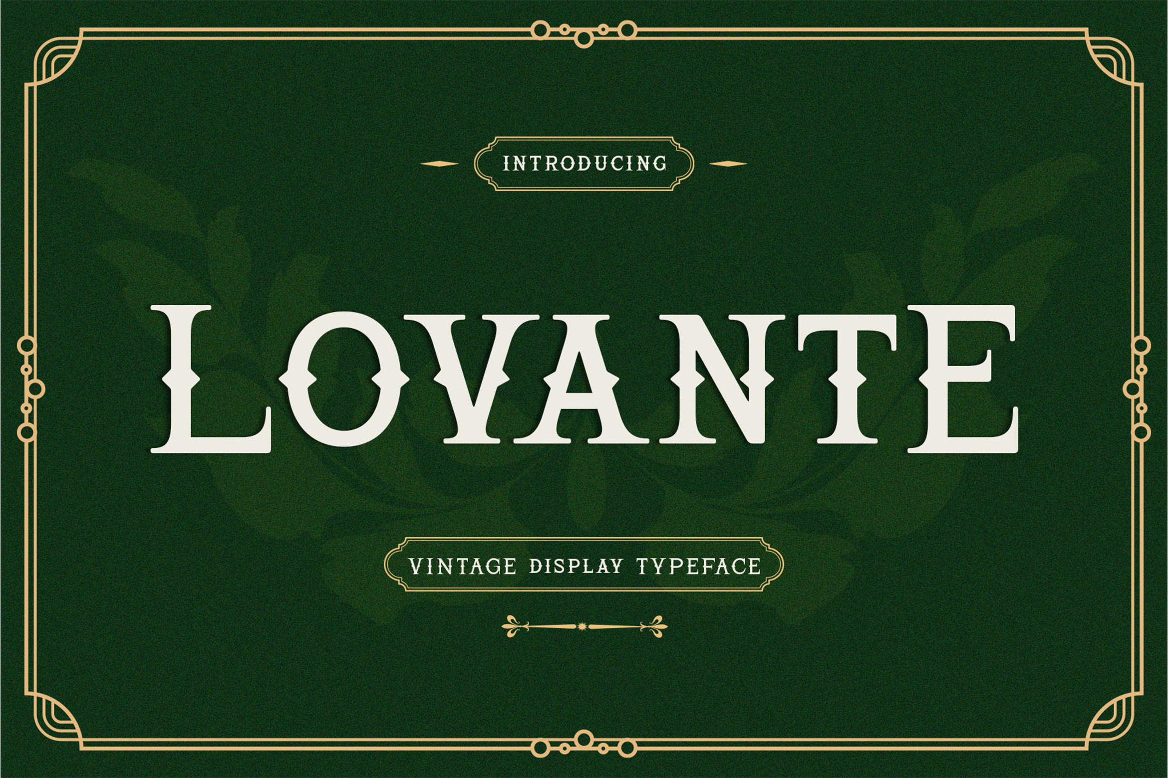 Lovante - Vintage Display Serif Font