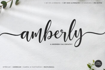 Amberly - Modern Calligraphy Font