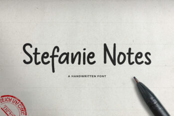 Stefanie Notes - Natural Handwritten Font