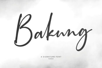 Bakung – Signature Font