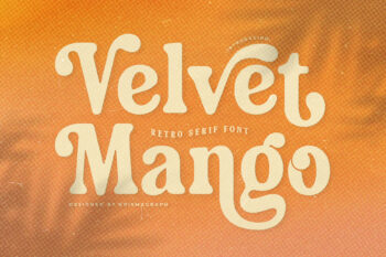 Velvet Mango – Retro Serif Font