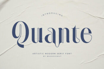 Quante – Artistic Modern Display Serif Font