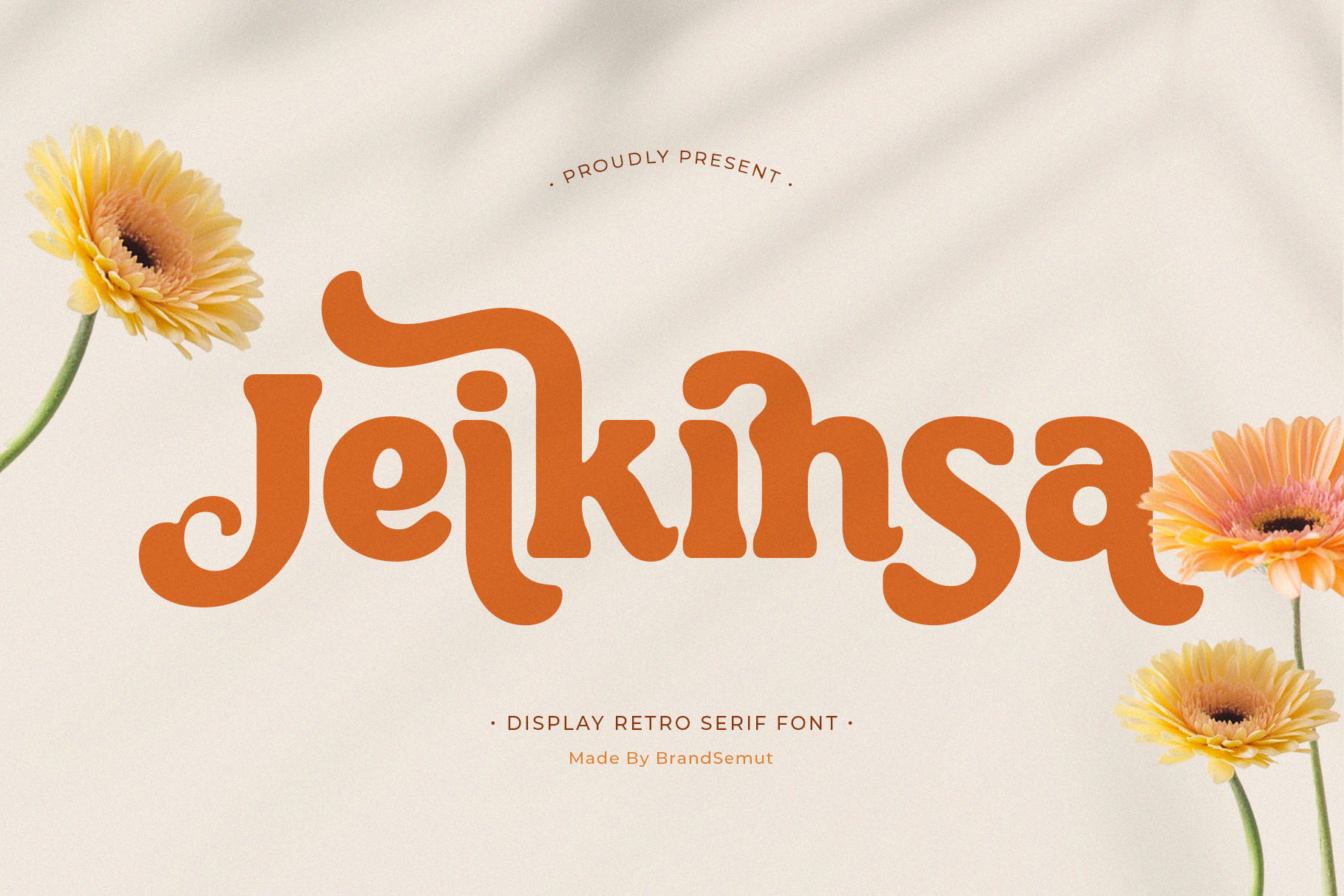Jeikinsa – Retro Display Serif Font