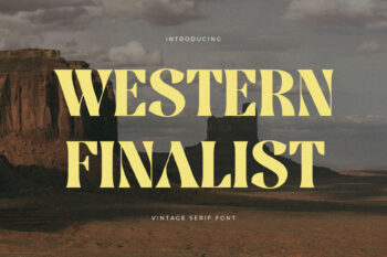 Western Finalist – Vintage Western Serif Display Font
