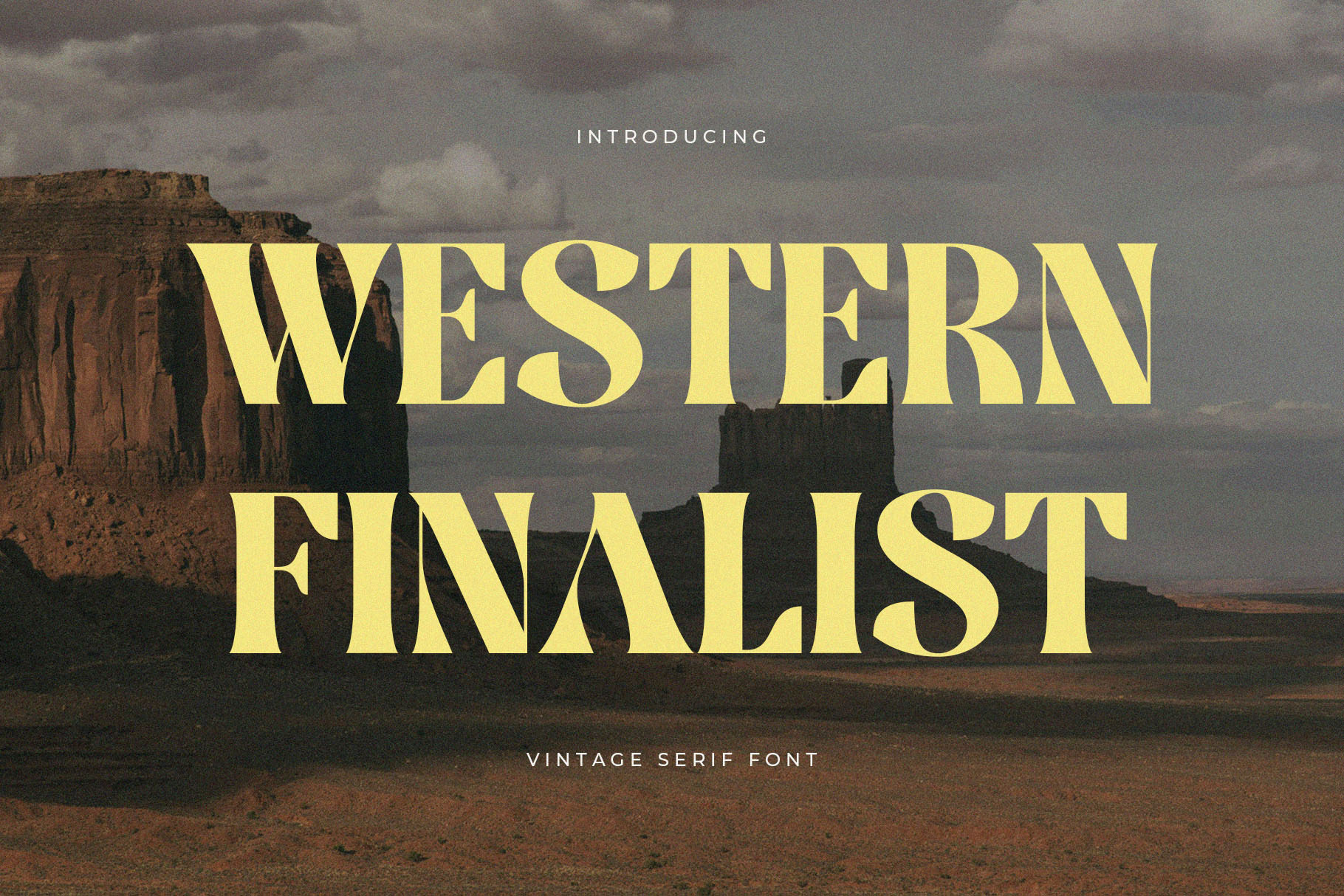 Western Finalist – Vintage Western Serif Display Font