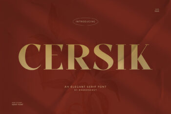 Cersik – Elegant Modern Serif Font
